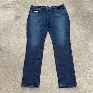 Levi's 711 Skinny Denim Jeans Womens 33x30 Blue Medium Wash Mid Rise Casual